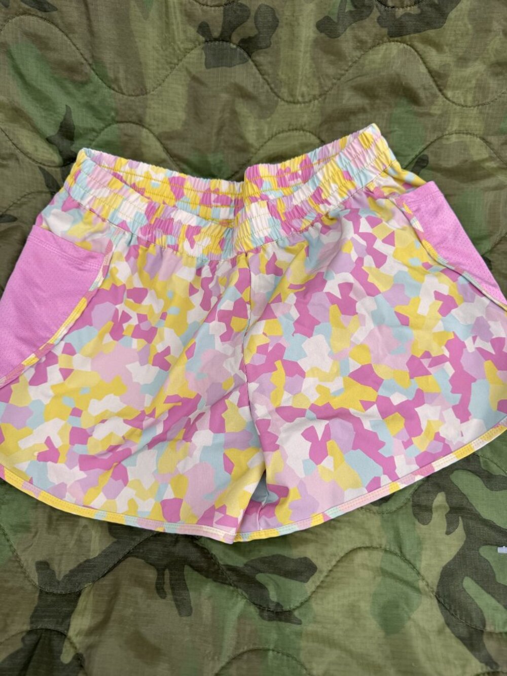 Lands' End Girls Floral Shorts Kids L